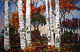 Maya Eventov Glorious Day in the Birches painting